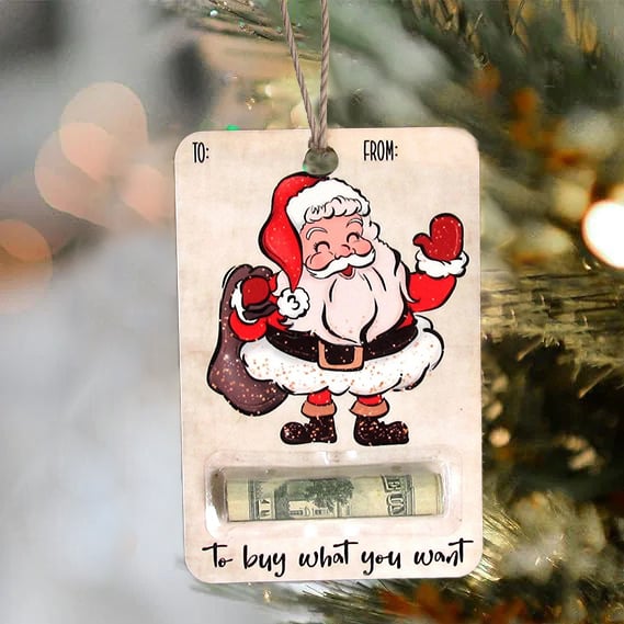 π
πΈ Christmas Hot Sale 70% Off - Handcrafted Wooden Money Holders Gift