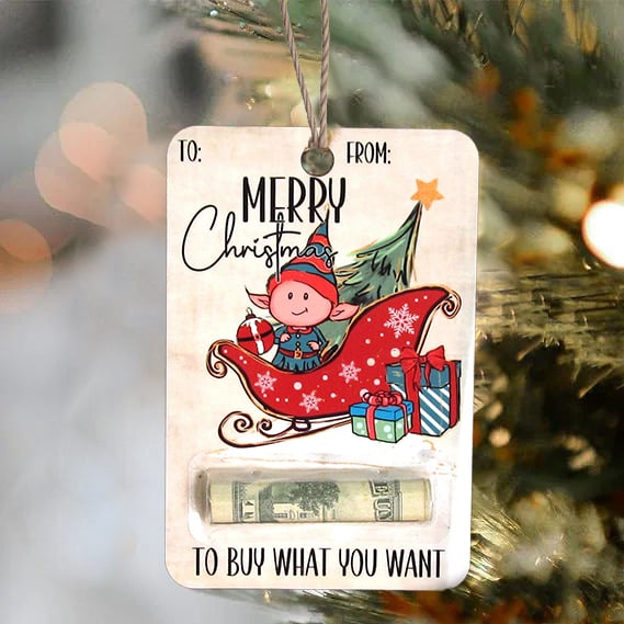 π
πΈ Christmas Hot Sale 70% Off - Handcrafted Wooden Money Holders Gift
