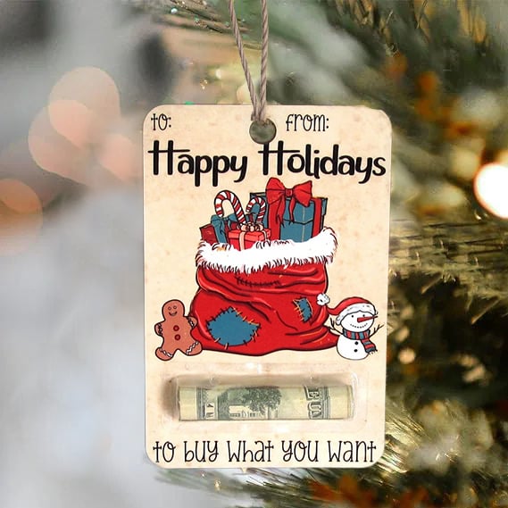 π
πΈ Christmas Hot Sale 70% Off - Handcrafted Wooden Money Holders Gift