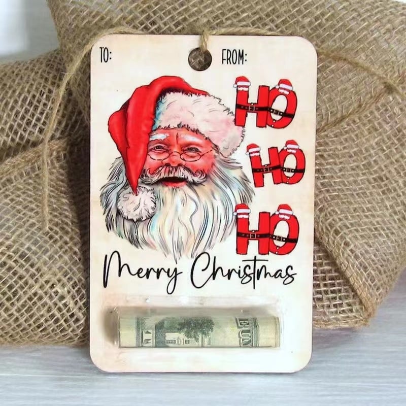 π
πΈ Christmas Hot Sale 70% Off - Handcrafted Wooden Money Holders Gift